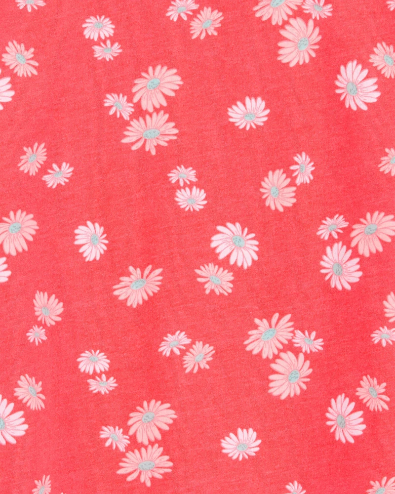 Kid Floral Short-Sleeve Tee - Orange