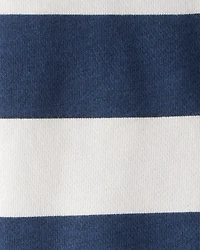 Toddler Organic Cotton Henley Top in Stripes