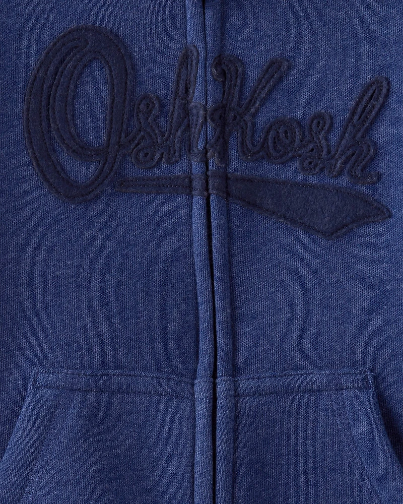Toddler Boy DayDream Fleece Hooded Zip-Up Jacket - Navy