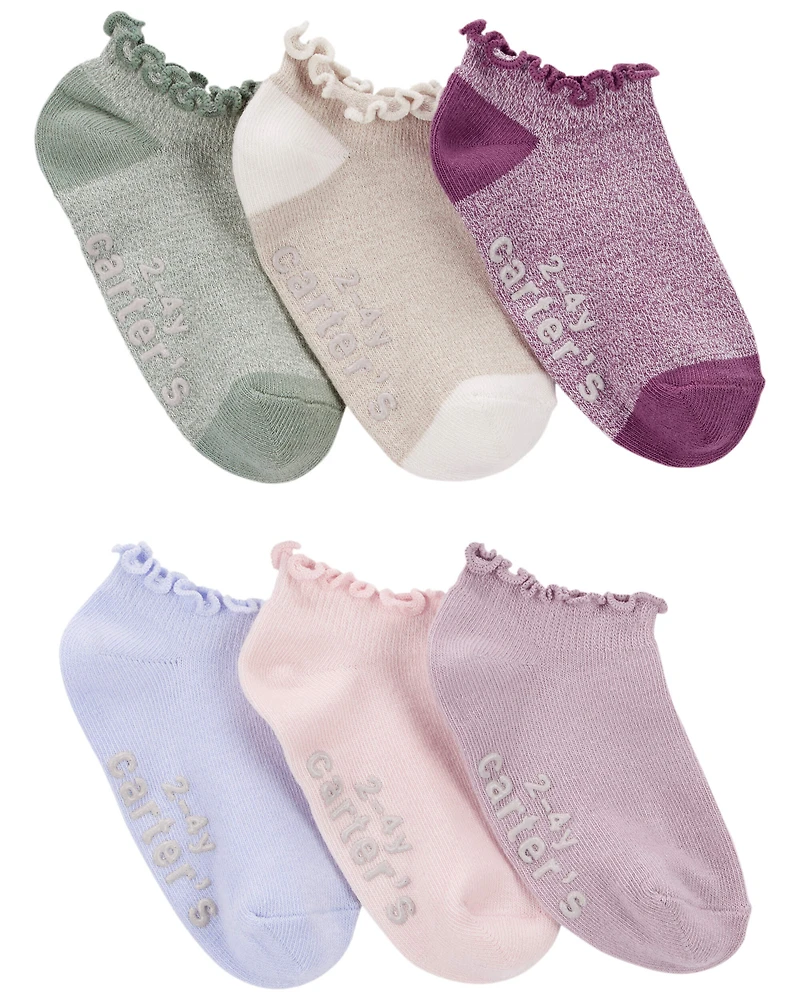 Toddler 6-Pack No Show Socks