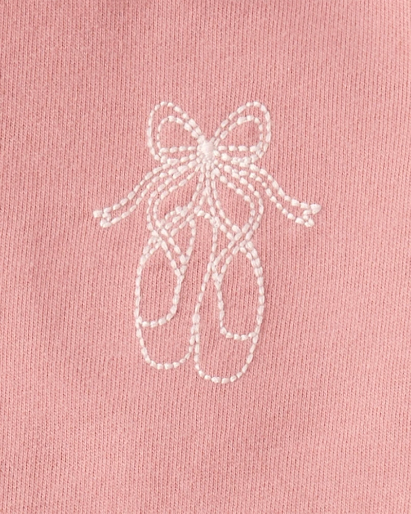 Baby 3-Piece Ballet Little Pullover Set - Pink/Ivory