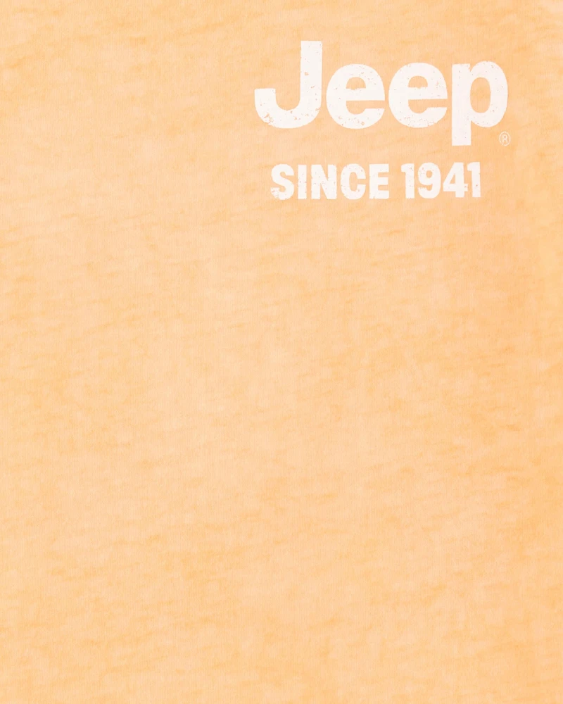 Boys Jeep Graphic Tee - Orange