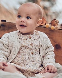 Baby Girl Organic Cotton Gauze Bubble in Botanic Muse Print