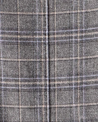 Boys Plaid Pants - Grey