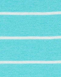 Toddler Boy 2-Piece Striped Car 100% Snug Fit Cotton Pajamas - Blue/White