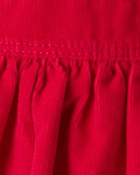 Baby Girl Corduroy Skirtall - Red