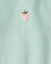 Baby Girl 5-Pack Fruit Print Cotton Multipack Bodysuits - Yellow/Green/Pink/Red/White