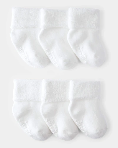Baby 6-Pack Foldover Booties