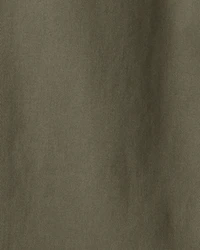 Girls Cotton Wide-Leg Pants - Green