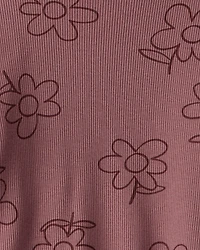 Baby Girl 2-Piece Floral Cotton Long-Sleeve Tee & Pant Set - Pink