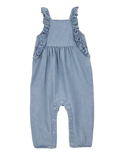 Baby Chambray Jumpsuit - Blue