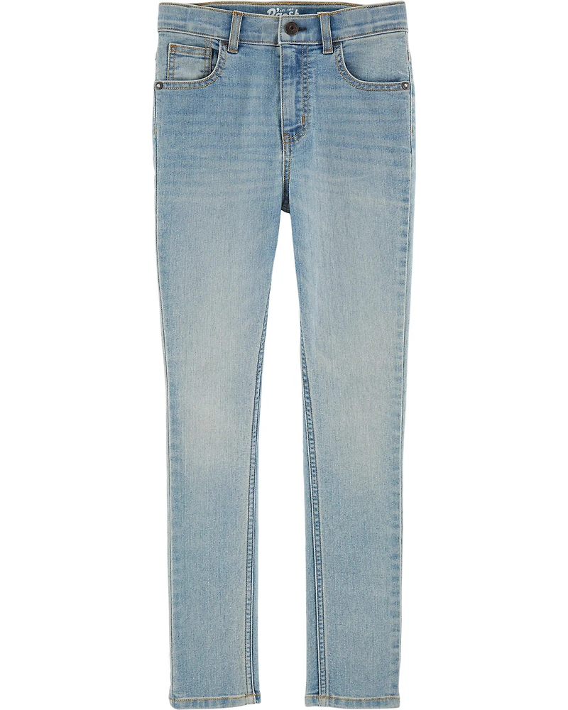 Kid Light Blue Wash Skinny-Leg Jeans