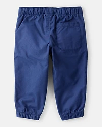 Baby Boy Cotton Pull-On Fashion Pants - Navy