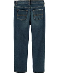 Kid Husky Fit Straight Jeans in Dark Rinse