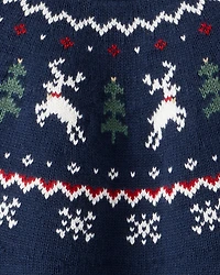 Toddler Fair Isle Organic Cotton Sweater