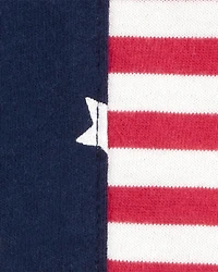 Baby American Flag Cotton Romper