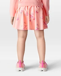 Toddler Floral Active Pull-On Skort - Orange