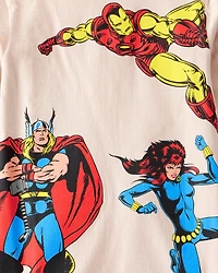 Boys 3-Pack ©Marvel Print Long-Sleeve Top - Pink/Red