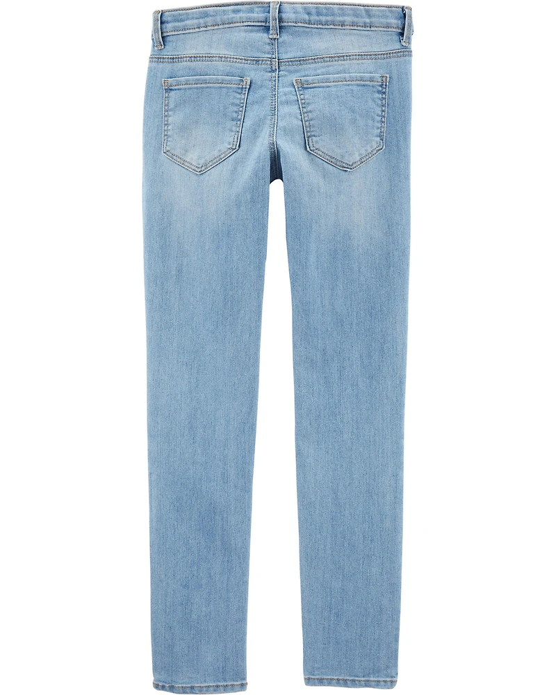 Kid Light Blue Wash Super Skinny-Leg Jeans