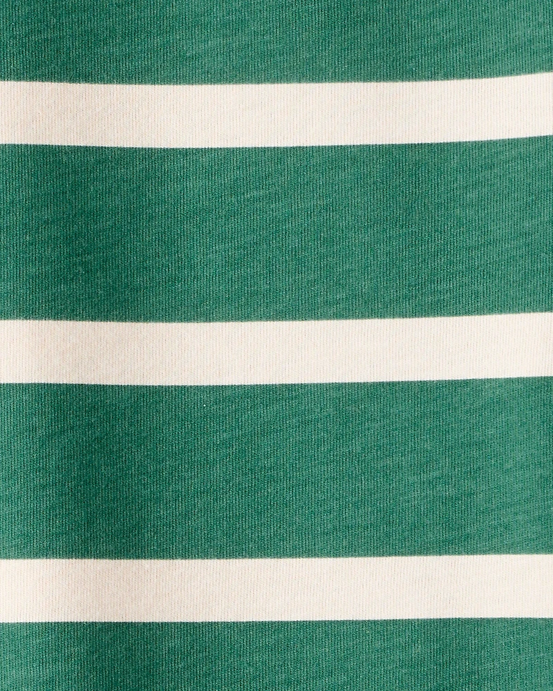 Boys Striped Long-Sleeve Tee - Green