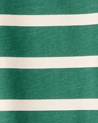 Boys Striped Long-Sleeve Tee - Green