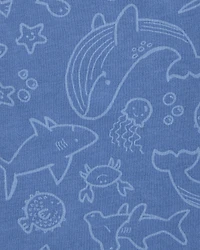 Toddler Sea Animals Graphic Tank - Blue