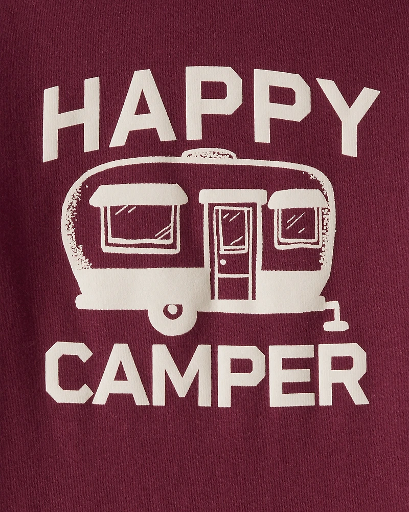 Toddler Boy Happy Camper Graphic Tee - Maroon