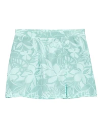 Girls Floral Golf Skort - Blue