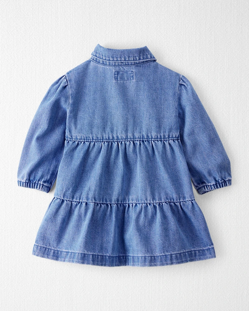 Baby Girl Organic Cotton Denim Dress