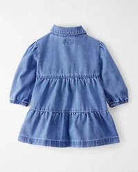 Baby Girl Organic Cotton Denim Dress