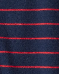 Toddler Boy Striped Loose Fit 1-Piece Pajamas - Navy