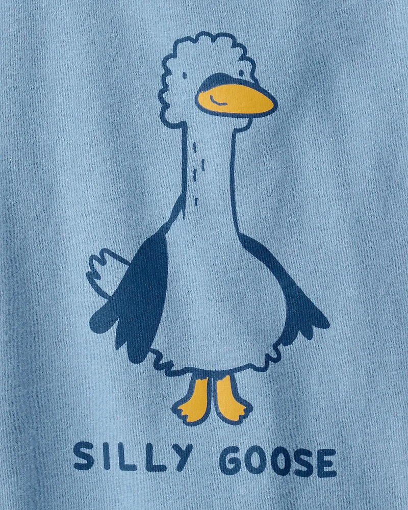 Toddler Boy Silly Goose Short-Sleeve Graphic Tee - Blue