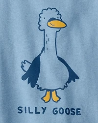 Toddler Boy Silly Goose Short-Sleeve Graphic Tee - Blue