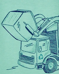 Baby Short-Sleeve Construction Tee - Green