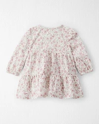 Baby Girl Organic Cotton Dress Prairie Blossom Print