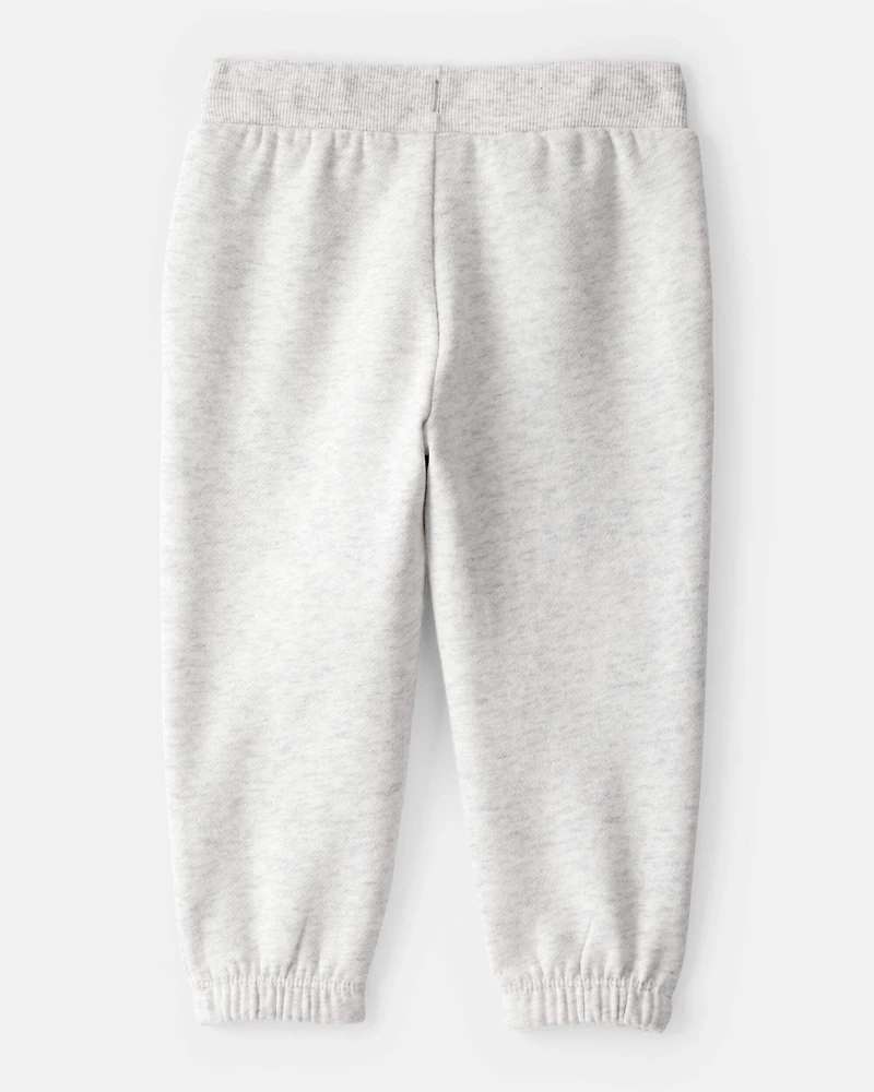 Baby Girl DayDream Fleece Joggers - Grey