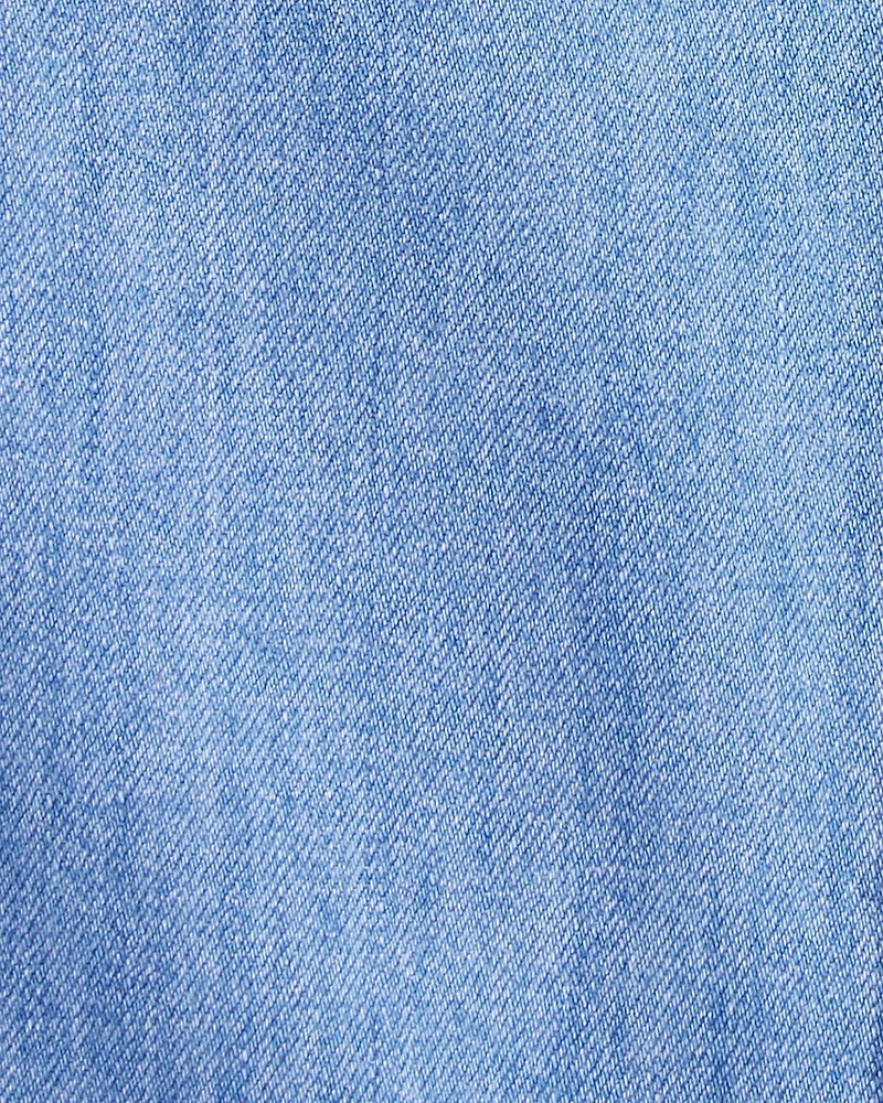 Toddler Organic Cotton Chambray Cargo Pants