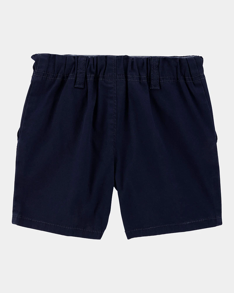 Toddler Boy 3-Pack Stretch Chino Uniform Shorts - Navy