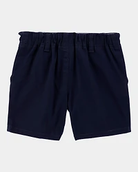 Toddler Boy 3-Pack Stretch Chino Uniform Shorts - Navy
