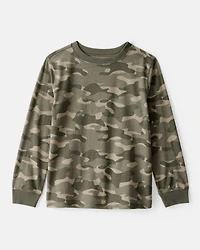 Boys Camo Long-Sleeve Tee - Green