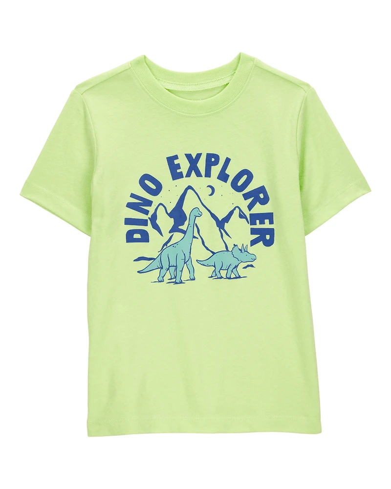 Toddler Boy Dino Explorer Graphic Tee - Green