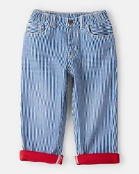 Toddler Neutral Hickory Denim Jeans - Blue