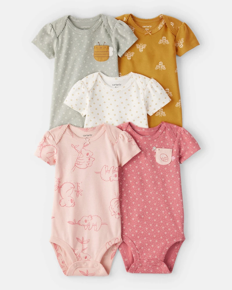 Baby 5-Pack Short-Sleeve Bodysuits