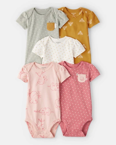 Baby 5-Pack Short-Sleeve Bodysuits