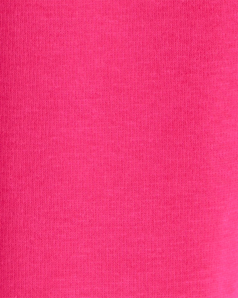 Girls Pull-On Stretch Cozy Leggings - Pink