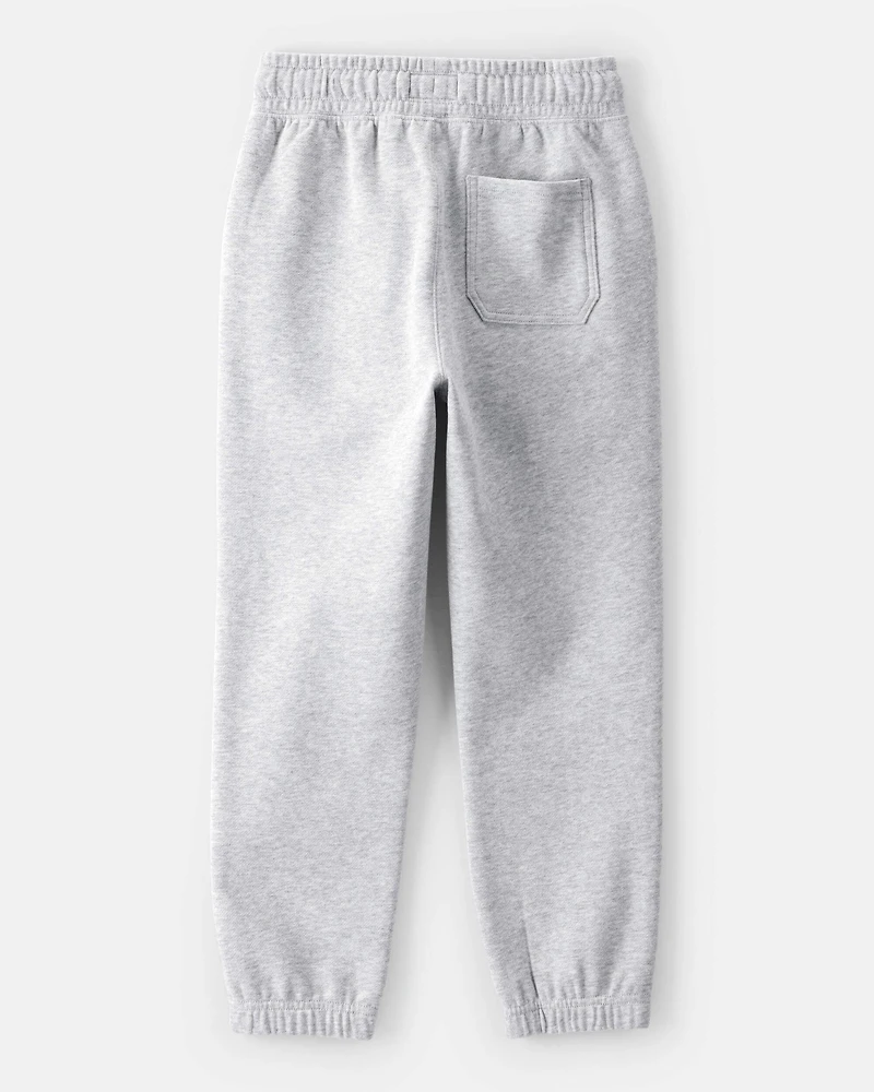 Boys Cotton Joggers - Grey