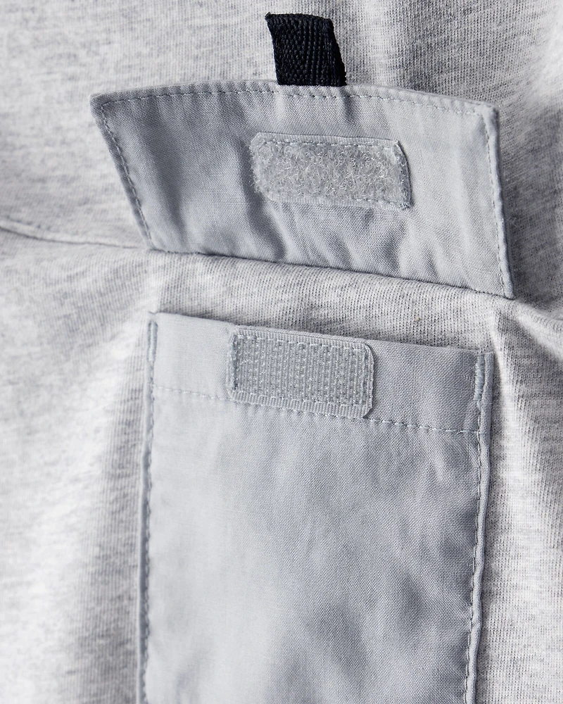 Toddler Boy Short-Sleeve Pocket Tee - Grey