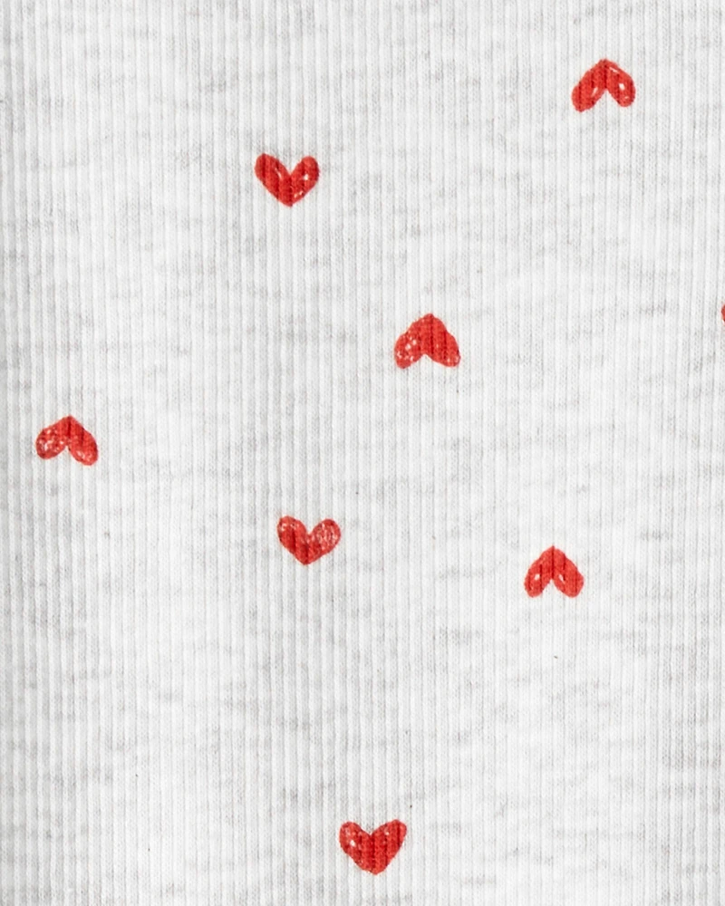 Toddler Girl Valentine's Day Heart Long-Sleeve Tee & Pant Set - Red