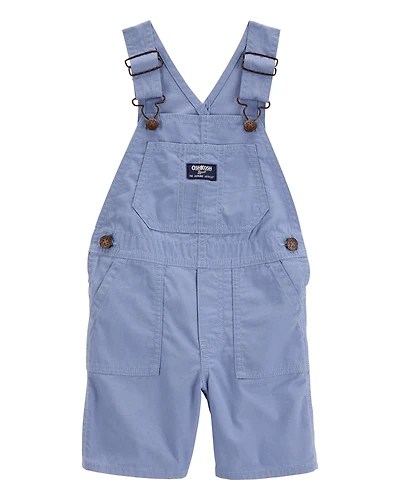 Toddler Canvas Shortalls - Blue