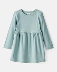 Toddler Girl Long-Sleeve Dress - Green